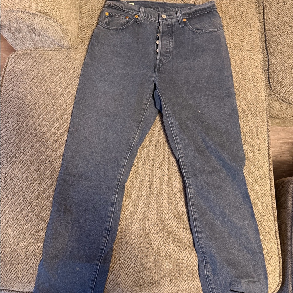 Levi's 501 Women's Straight Leg Jeans - Dark Blue premium jeans